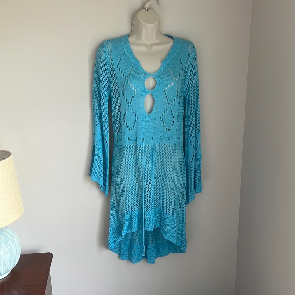 Baby blue cover up